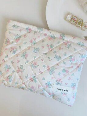 NEW Fashion Floral Makeup Bags Quilted‎ Style Aesthetic Cute Cosmetic Makeup Bag